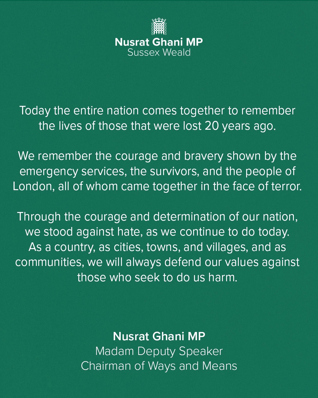 Statement