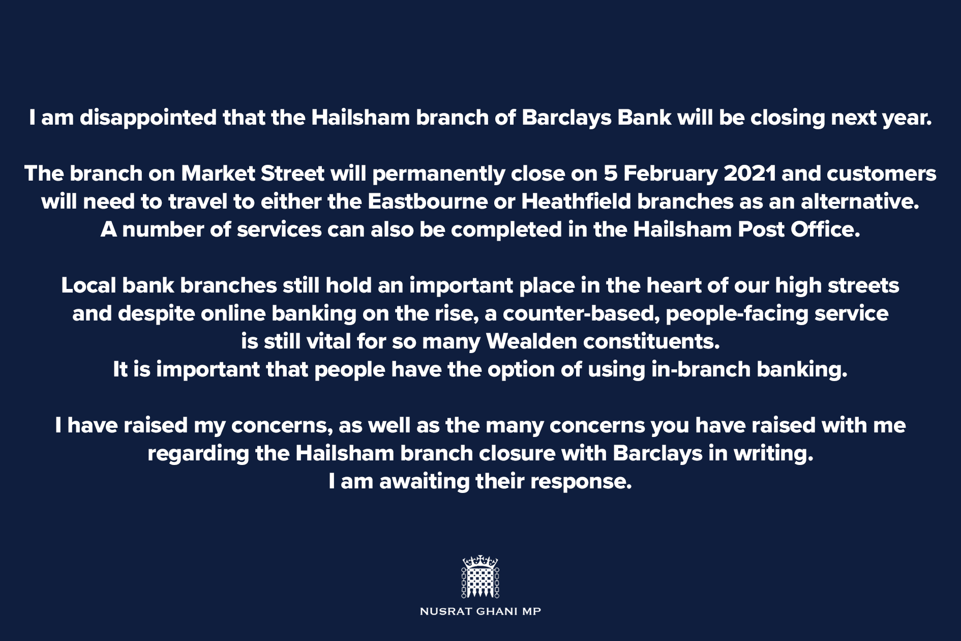Barclays closure