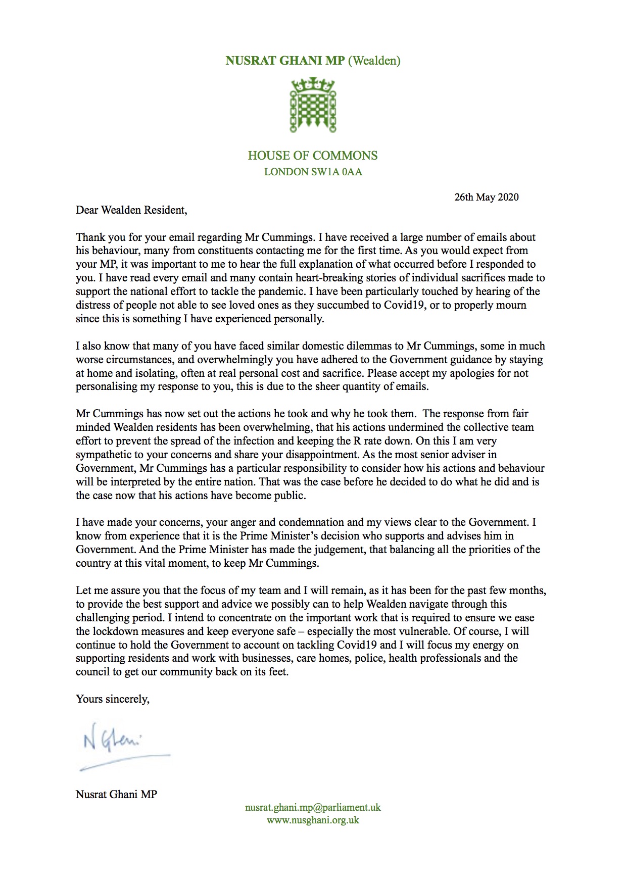 DC letter