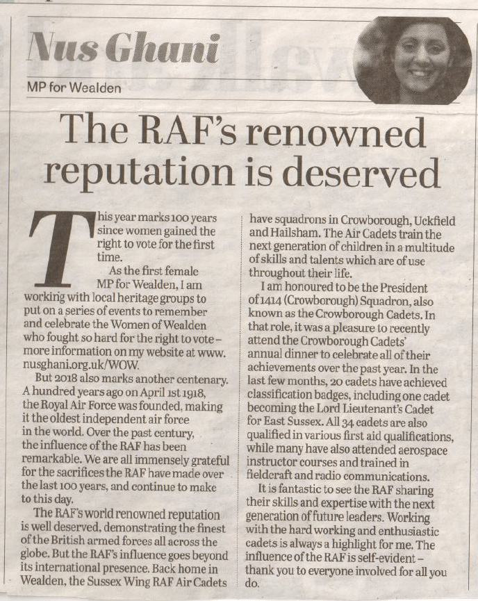 raf deserving reputation