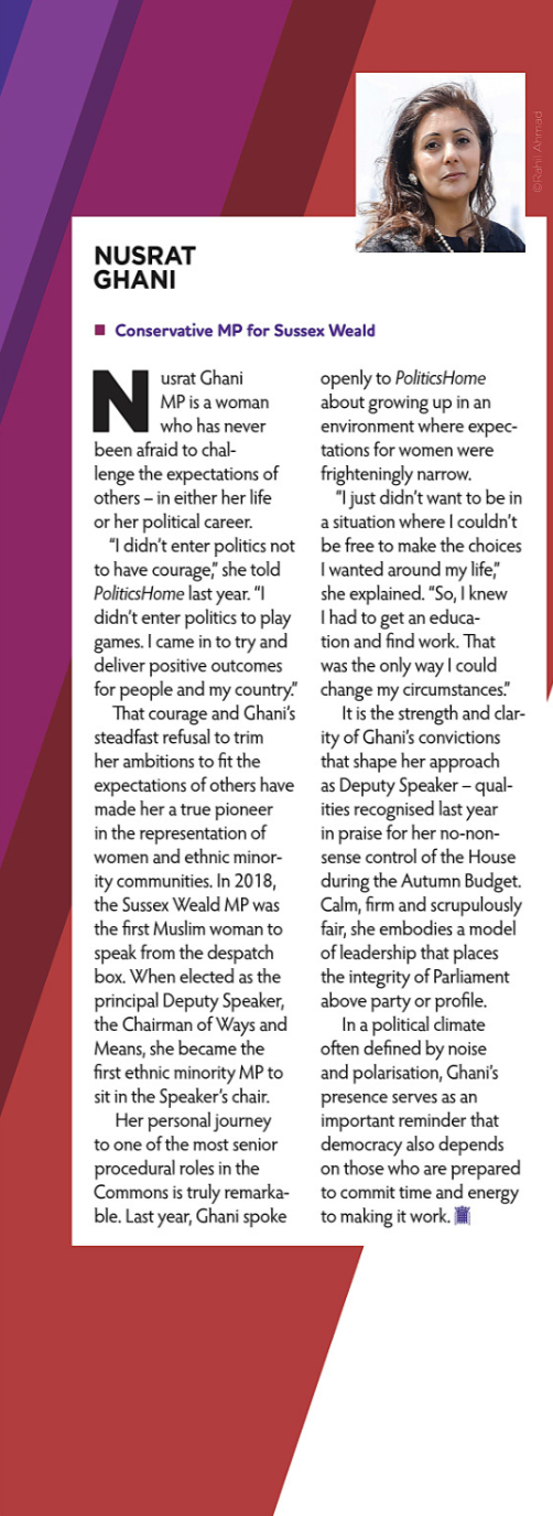 Nusrat Ghani MP