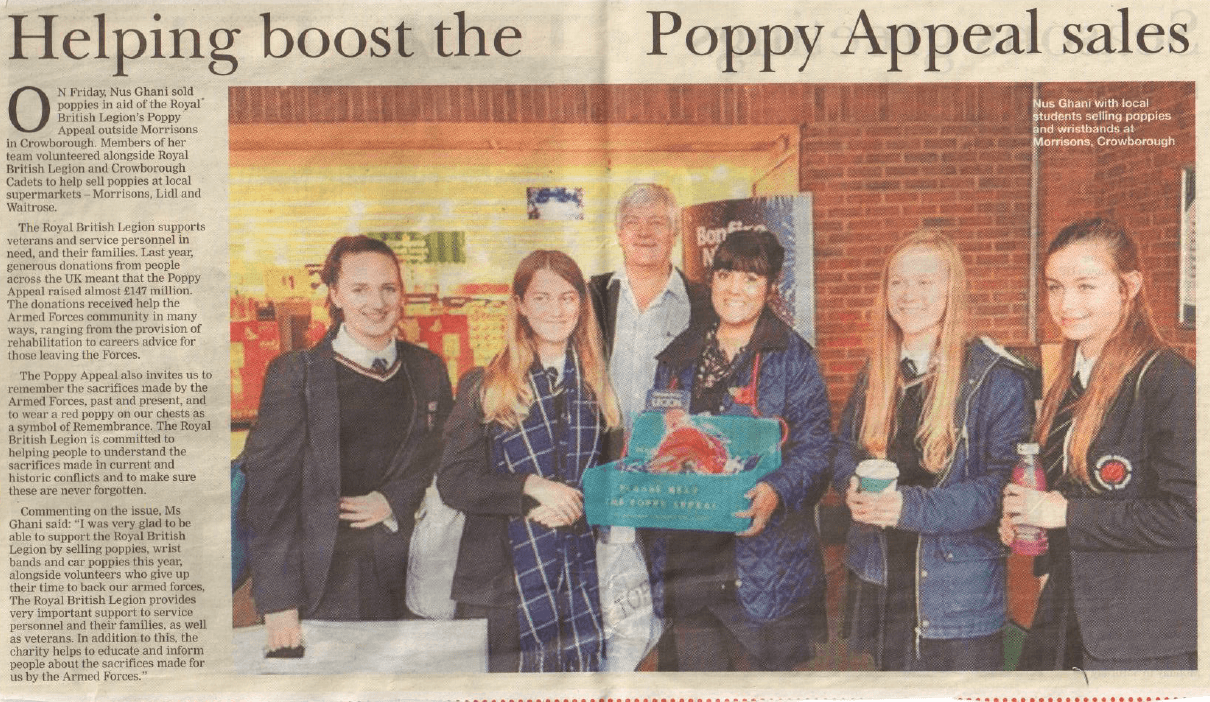 poppy appeal sales