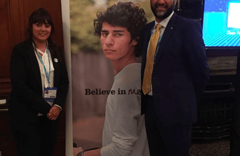 Nus with Javed Khan, Chief Executive of Barnardo’s, at the reception