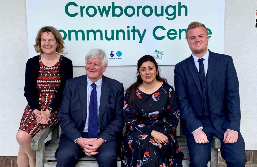 Left to Right: Denise Westbury-Haines (BT Openreach), Cllr. Bob Standley, Nusrat Ghani MP, Kieran Wines (BT Openreach)