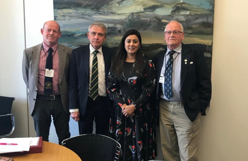 Left to Right:  Philip Hook, Robert Goodwill MP, Nusrat Ghani MP, Stephen Hook