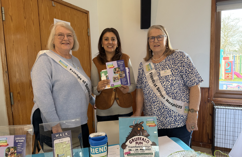Nusrat Ghani with Friends of Sussex Hospices