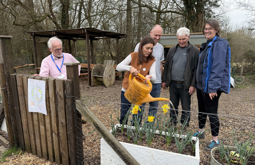 Nusrat Ghani at Horam Community Garden