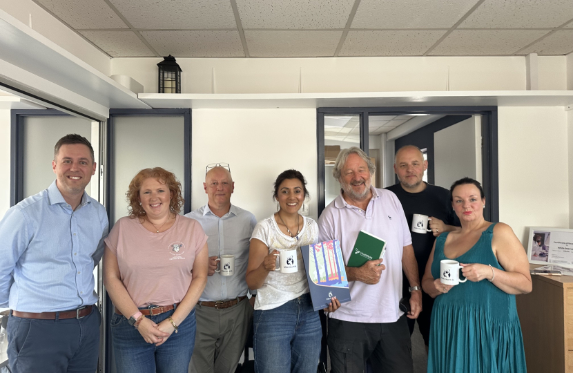 Nusrat Ghani with the Heathfield Chamber of Commerce