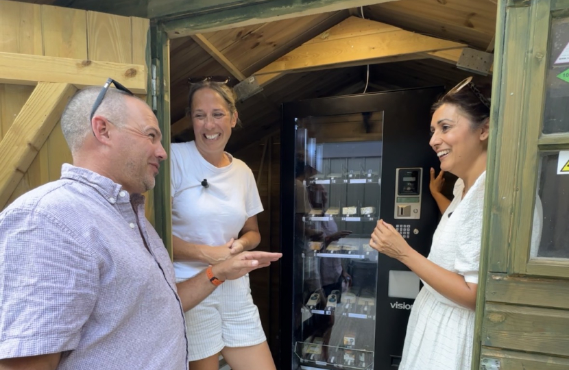 Nusrat Ghani meeting Delves family to discuss cheese vending machine