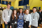 Nus Ghani with local students