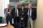 Left to Right:  Philip Hook, Robert Goodwill MP, Nusrat Ghani MP, Stephen Hook