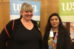 Nus Ghani with Jonica Fox of Fox&Fox vineyards. 