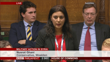 Nus debating military action in Syria in December 2015