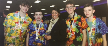 Nus with budding young engineers 