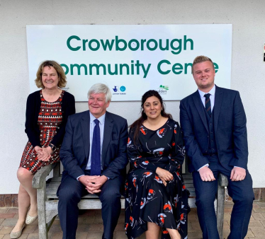 Left to Right: Denise Westbury-Haines (BT Openreach), Cllr. Bob Standley, Nusrat Ghani MP, Kieran Wines (BT Openreach)