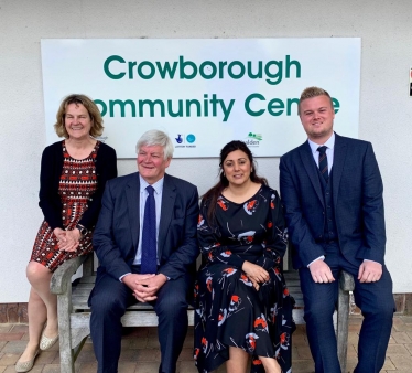 Left to Right: Denise Westbury-Haines (BT Openreach), Cllr. Bob Standley, Nusrat Ghani MP, Kieran Wines (BT Openreach)