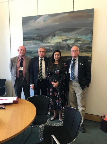 Left to Right:  Philip Hook, Robert Goodwill MP, Nusrat Ghani MP, Stephen Hook