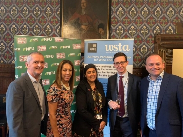 Nus met with local wine producers at an event organised by All-Party Parliamentary Wine & Spirit Group in conjunction with the Wine and Spirit Trade Association