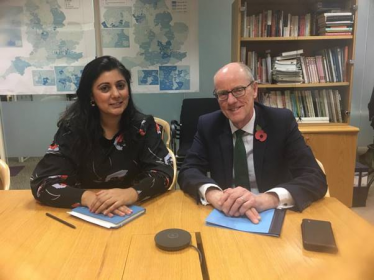 Nus Ghani meets Education Minister to discuss Fletching Consultation