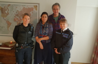 Nus Ghani with Sussex Police.