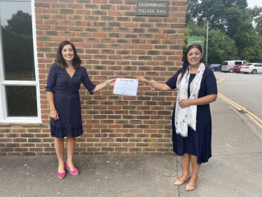 Sarah Merriman and Nus Ghani MP