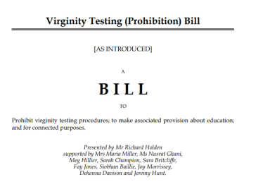 Virginity Testing Bill